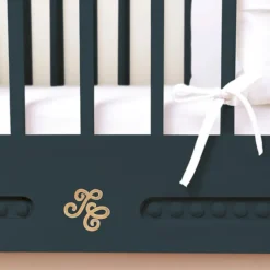 Tartine et Chocolat Lit Bébé Evolutif Gustavienne Bleu Profond - 70 x 140 cm