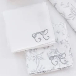 Tartine et Chocolat Lot de 2 Langes - Toile de Jouy Gris