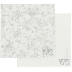 Tartine et Chocolat Lot de 2 Langes - Toile de Jouy Gris