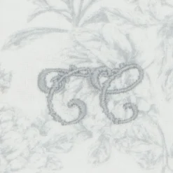 Tartine et Chocolat Protège-carnet de Santé - Toile de Jouy Gris