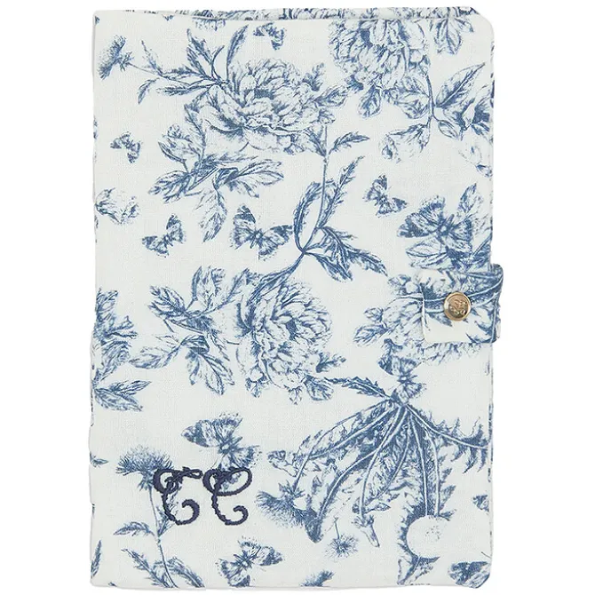 Tartine et Chocolat Protège-carnet de Santé - Toile de Jouy Bleu