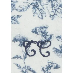 Tartine et Chocolat Protège-carnet de Santé - Toile de Jouy Bleu