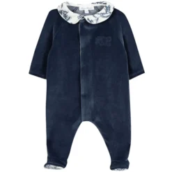 Tartine et Chocolat Pyjama Toile de Jouy Bleu - 6 Mois