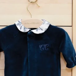 Tartine et Chocolat Pyjama Toile de Jouy Bleu - 1 Mois