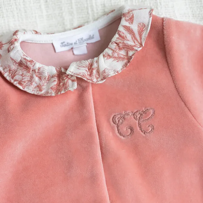 Tartine et Chocolat Pyjama Toile de Jouy Rose - 1 Mois