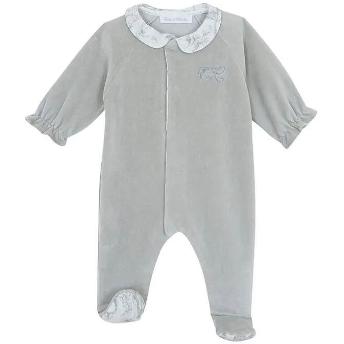 Tartine et Chocolat Pyjama Toile de Jouy Gris - 1 Mois