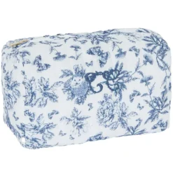 Tartine et Chocolat Trousse de Toilette - Toile de Jouy Bleu