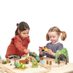 Tender Leaf Toys Set de Train Pins Sauvages