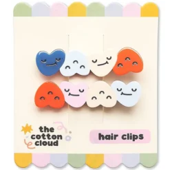 The Cotton Cloud Lot de 2 Barrettes - Dancing Hearts