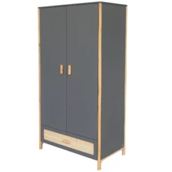 Théo Armoire 2 Portes en Rotin Océania - Silex