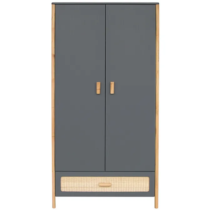 Théo Armoire 2 Portes en Rotin Océania - Silex