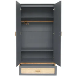 Théo Armoire 2 Portes en Rotin Océania - Silex