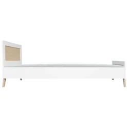 Théo Lit Junior en Rotin Marelia Neige - 90 x 200 cm