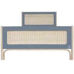 Théo Lit Junior en Rotin Océania Silex - 90 x 200 cm