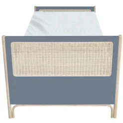 Théo Lit Junior en Rotin Océania Silex - 90 x 200 cm