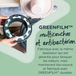 Tommee Tippee Poubelle à Couches Twist & Click + 1 Recharge - Vert