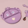 Trixie Baby Assiette en Silicone avec Ventouse - Mrs. Peacock
