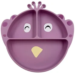 Trixie Baby Assiette en Silicone avec Ventouse - Mrs. Peacock