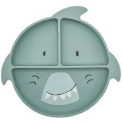 Trixie Baby Assiette en Silicone avec Ventouse - Mr. Shark