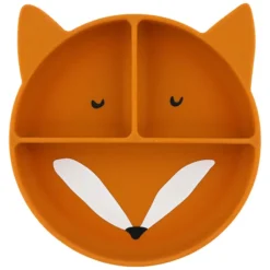 Trixie Baby Assiette en Silicone avec Ventouse - Mr. Fox