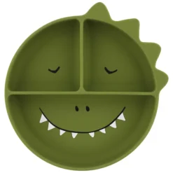 Trixie Baby Assiette en Silicone avec Ventouse - Mr. Dino