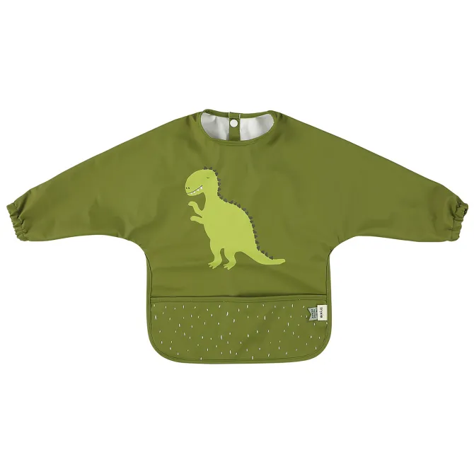 Trixie Baby Bavoir à Manches Imperméable - Mr. Dino