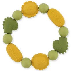 Trixie Baby Bracelet de Dentition en Silicone - Mr. Dino & Mr. Lion