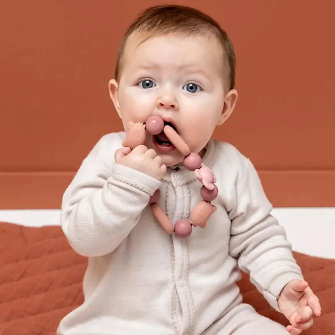 Trixie Baby Bracelet de Dentition en Silicone - Mrs. Cat & Mrs. Butterfly