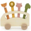 Trixie Baby Bus en Bois avec Animaux Pop-up