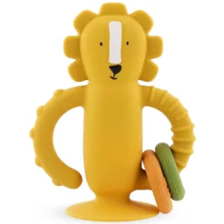 Trixie Baby Jouet Sensoriel en Silicone avec Ventouse - Mr. Lion