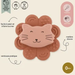 Trixie Baby Jouet Spinner à Ventouse en Silicone - Mrs. Cat