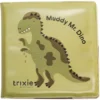 Trixie Baby Livre de Bain Qui Change de Couleur - Les Aventures de Mr. Dino dans la Boue