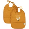 Trixie Baby Lot de 2 Bavoirs Imperméables - Mr. Fox