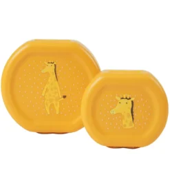 Trixie Baby Lot de 2 Boîtes à Goûter à Clip - Mr. Giraffe