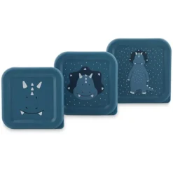 Trixie Baby Lot de 3 Boîtes à Goûter - Mr. Triceratops