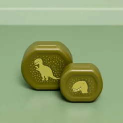 Trixie Baby Lot de 2 Boîtes à Goûter à Clip - Mr. Dino