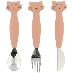 Trixie Baby Lot de 3 Couverts - Mrs. Cat