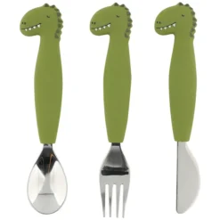 Trixie Baby Lot de 3 Couverts - Mr. Dino
