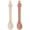 Trixie Baby Lot de 2 Cuillères en Silicone - Mrs. Rabbit