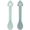 Trixie Baby Lot de 2 Cuillères en Silicone - Mr. Shark