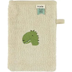Trixie Baby Lot de 2 Gants de Toilette Aura - Dino