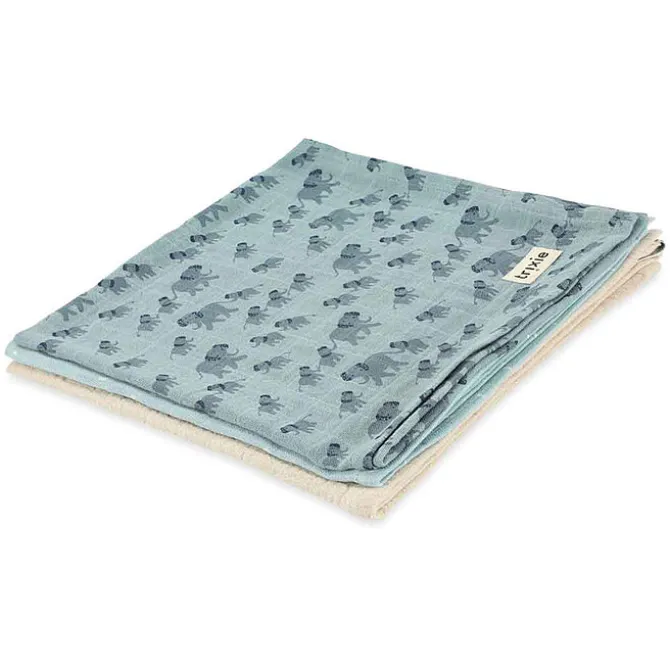 Trixie Baby Lot de 3 Langes - Enchanting Elephant
