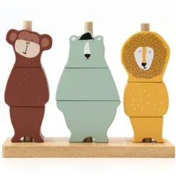 Trixie Baby Puzzle Animaux à Empiler en Bois