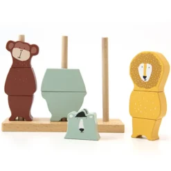 Trixie Baby Puzzle Animaux à Empiler en Bois