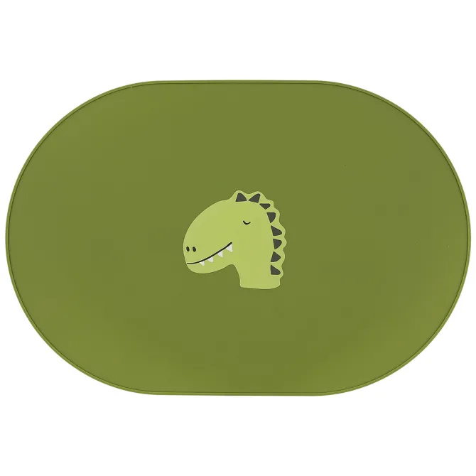Trixie Baby Set de Table en Silicone - Mr. Dino