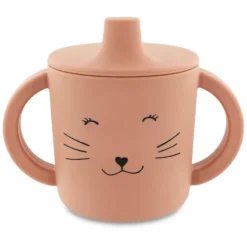 Trixie Baby Tasse d'Apprentissage en Silicone - Mrs. Cat