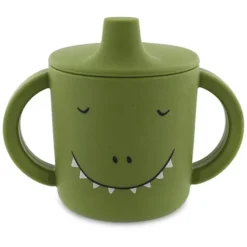 Trixie Baby Tasse d'Apprentissage en Silicone - Mr. Dino