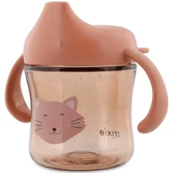 Trixie Baby Tasse d'Apprentissage avec Poignées - Mrs. Cat