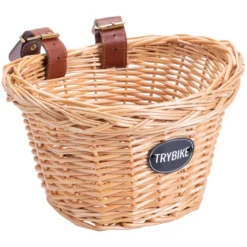 Trybike Panier en Osier pour Vélo - Naturel