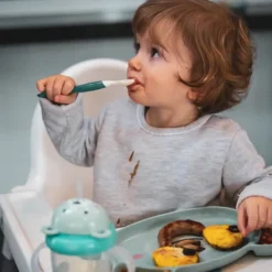 TUM TUM Lot de 3 Cuillères à Double Embout - Ourson
